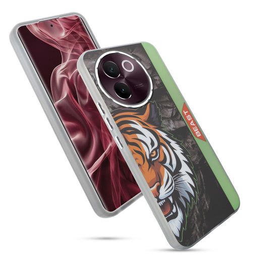 Beast Mode Animal Printed Back Case For Vivo V30e 5G With Hard Back & Glow Effect
