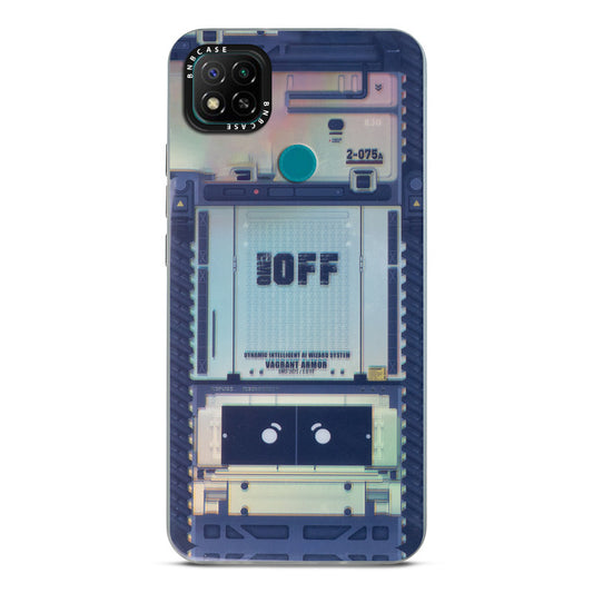 Colorful Reflective Circuit Prints Hard Back Protector Case For Redmi 9C