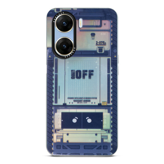 Colorful Reflective Circuit Prints Hard Back Protector Case For Vivo V29e 5G