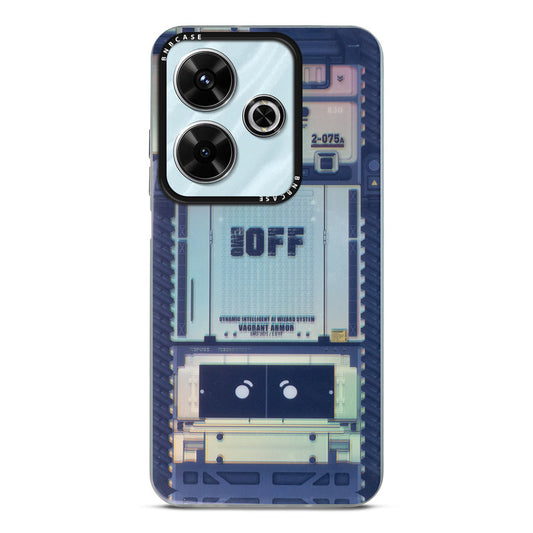 Colorful Reflective Circuit Prints Hard Back Protector Case For Poco M6 Plus 5G