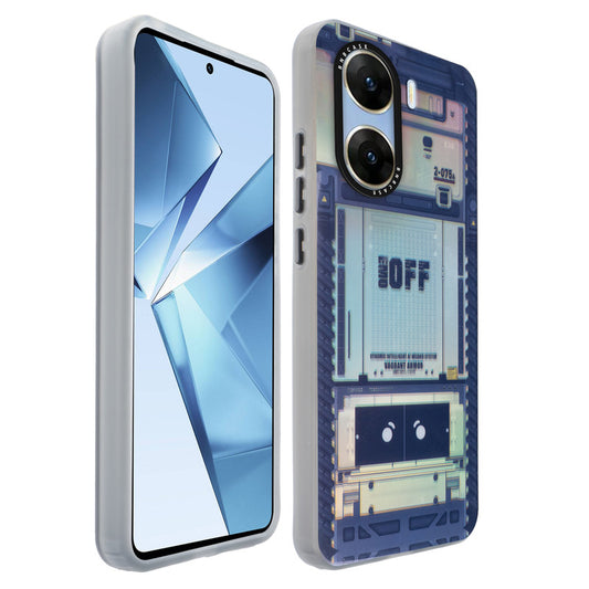 Colorful Reflective Circuit Prints Hard Back Protector Case For Vivo V29e 5G