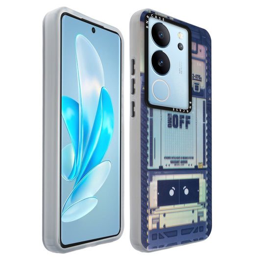 Colorful Reflective Circuit Prints Hard Back Protector Case For Vivo V29 5G