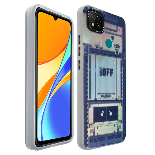 Colorful Reflective Circuit Prints Hard Back Protector Case For Redmi 9C