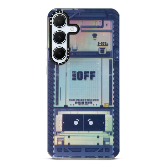 Colorful Reflective Circuit Prints Hard Back Protector Case For Samsung A55 5G