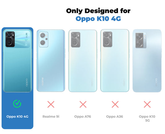 Silicone Border Transparent Back Cover for Oppo K10 4G