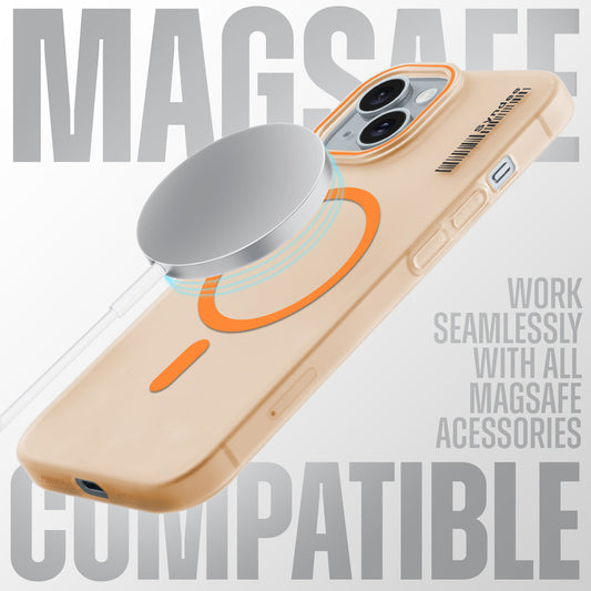 Elegant Colorful Frosted Matte Back With MagSafe Support Back Case For Apple iPhone 13