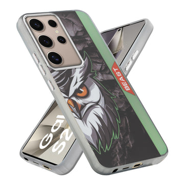 Beast Mode Animal Printed Back Case For Samsung S25 Ultra 5G With Hard Back & Glow Effect