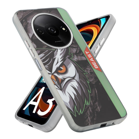Beast Mode Animal Printed Back Case For Redmi A3 2024 With Hard Back & Glow Effect
