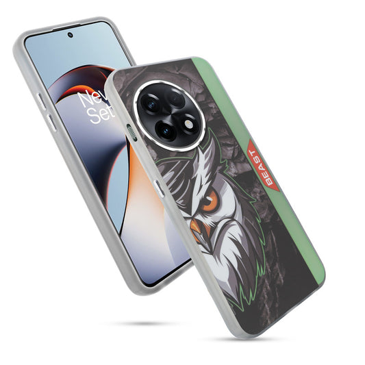 Beast Mode Animal Printed Back Case For OnePlus 11R 5G With Hard Back & Glow Effect