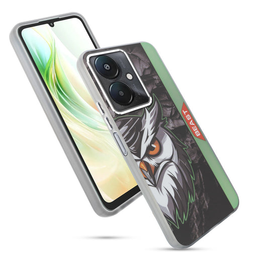 Beast Mode Animal Printed Back Case For Redmi 13C 5G With Hard Back & Glow Effect