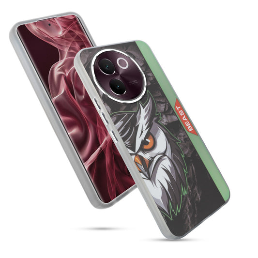 Beast Mode Animal Printed Back Case For Vivo V30e 5G With Hard Back & Glow Effect
