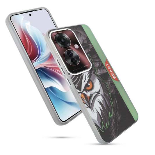 Beast Mode Animal Printed Back Case For Oppo F25 Pro 5G With Hard Back & Glow Effect