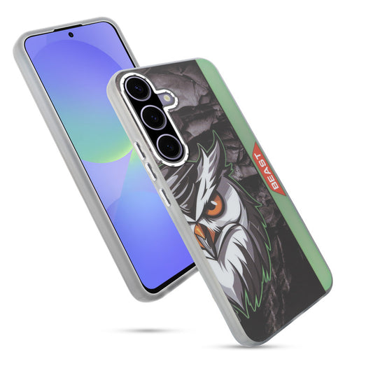 Beast Mode Animal Printed Back Case For Samsung A36 5G With Hard Back & Glow Effect