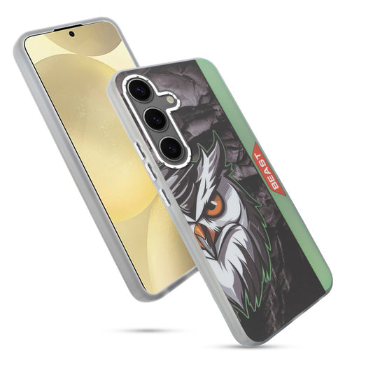 Beast Mode Animal Printed Back Case For Samsung S25 5G With Hard Back & Glow Effect