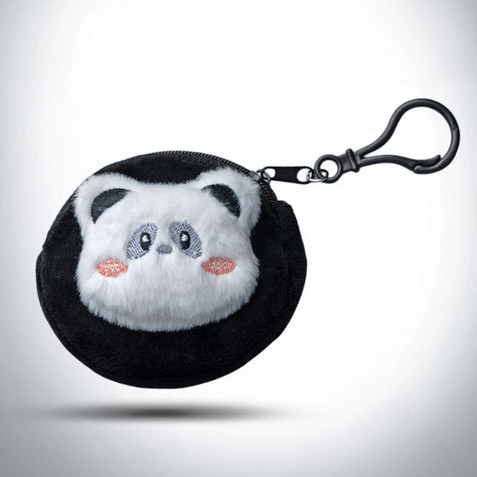 Cute 3D Multipurpose Fluffy Pouch - 3D Panda