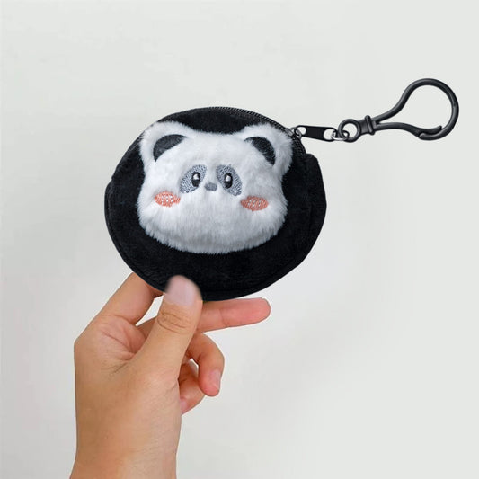 Cute 3D Multipurpose Fluffy Pouch - 3D Panda
