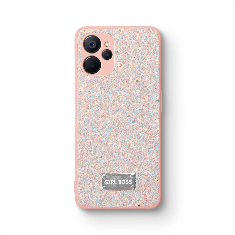 Sparkling Glitter Sequin Case with Camera Shield Back Cover For Realme 9i 5G