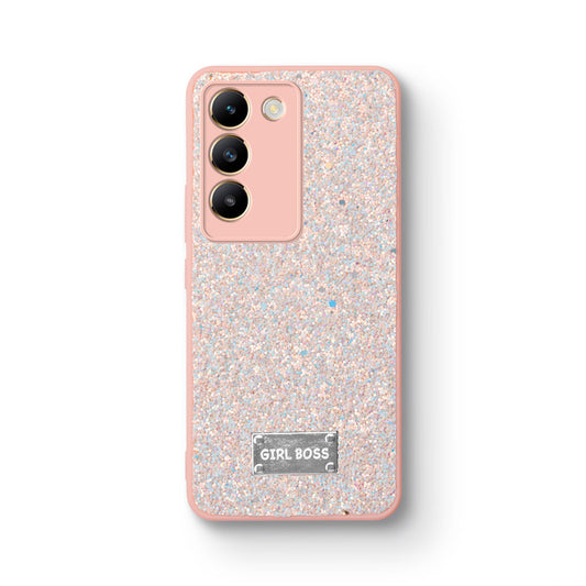 Sparkling Glitter Sequin Case with Camera Shield Back Cover For Vivo T3 5G