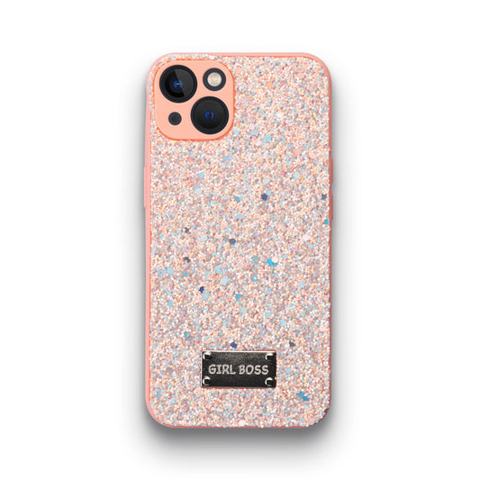 Sparkling Glitter Sequin Case with Camera Shield Back Cover For Apple iPhone 13