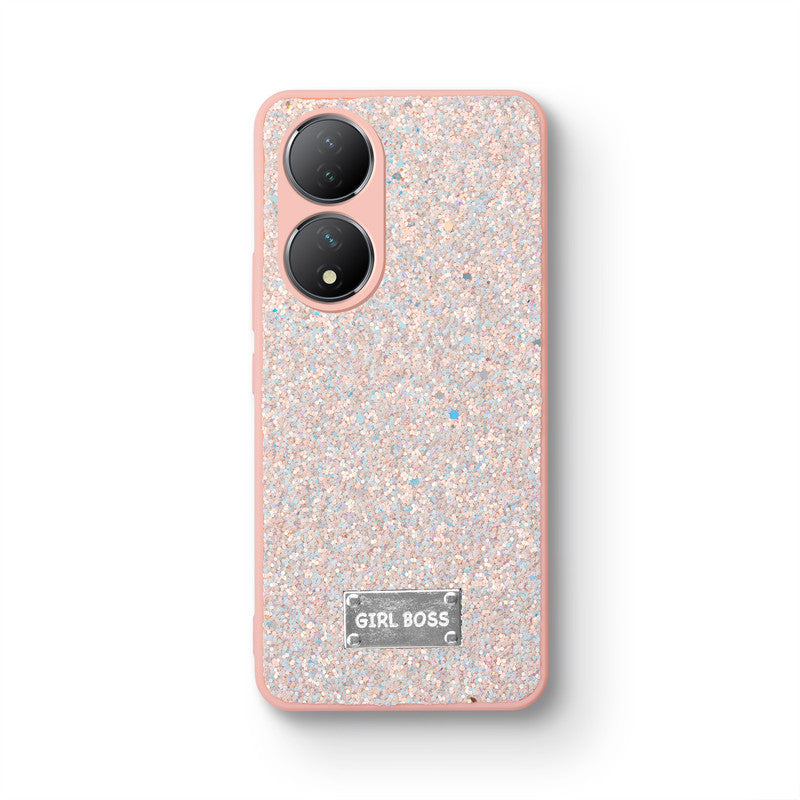 Sparkling Glitter Sequin Case with Camera Shield Back Cover For Vivo T2 5G