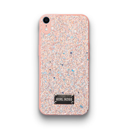 Sparkling Glitter Sequin Case with Camera Shield Back Cover For Apple iPhone XR