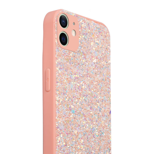 Sparkling Glitter Sequin Case with Camera Shield Back Cover For Apple iPhone 12