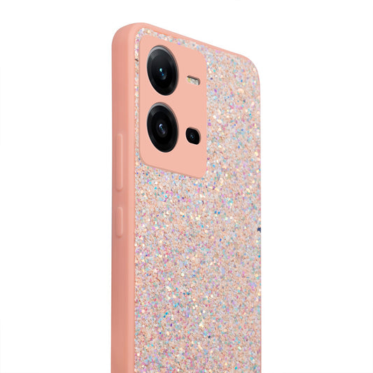 Sparkling Glitter Sequin Case with Camera Shield Back Cover For Vivo V25E 5G