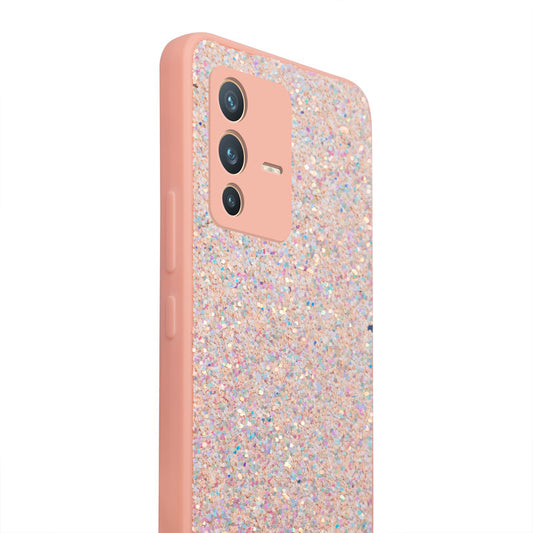 Sparkling Glitter Sequin Case with Camera Shield Back Cover For Vivo V23 Pro 5G