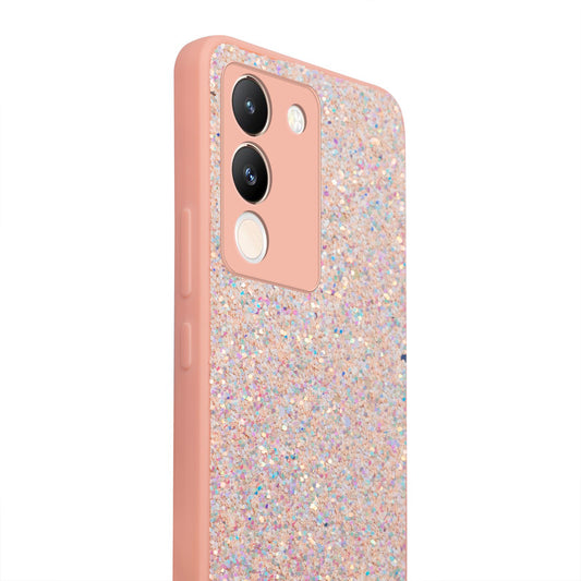 Sparkling Glitter Sequin Case with Camera Shield Back Cover For Vivo Y200 5G