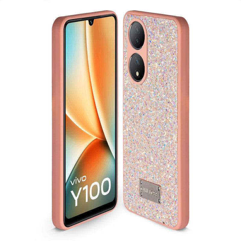Sparkling Glitter Sequin Case with Camera Shield Back Cover For Vivo T2 5G