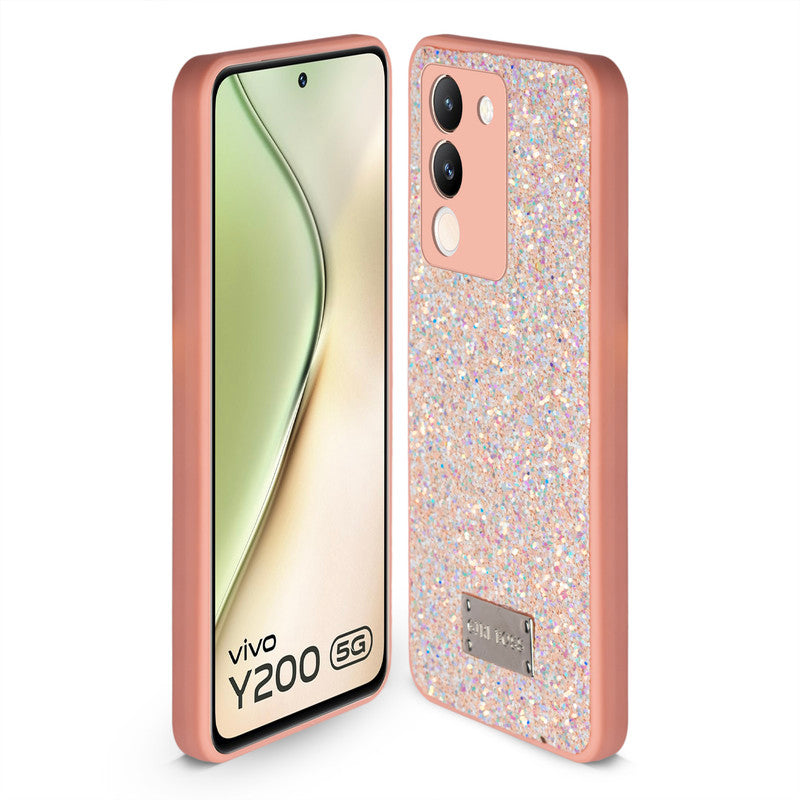 Sparkling Glitter Sequin Case with Camera Shield Back Cover For Vivo Y200 5G