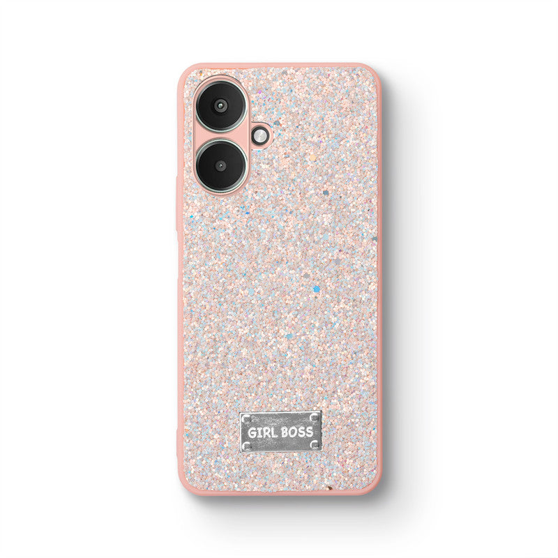 Sparkling Glitter Sequin Case with Camera Shield Back Cover For Redmi 13C 5G