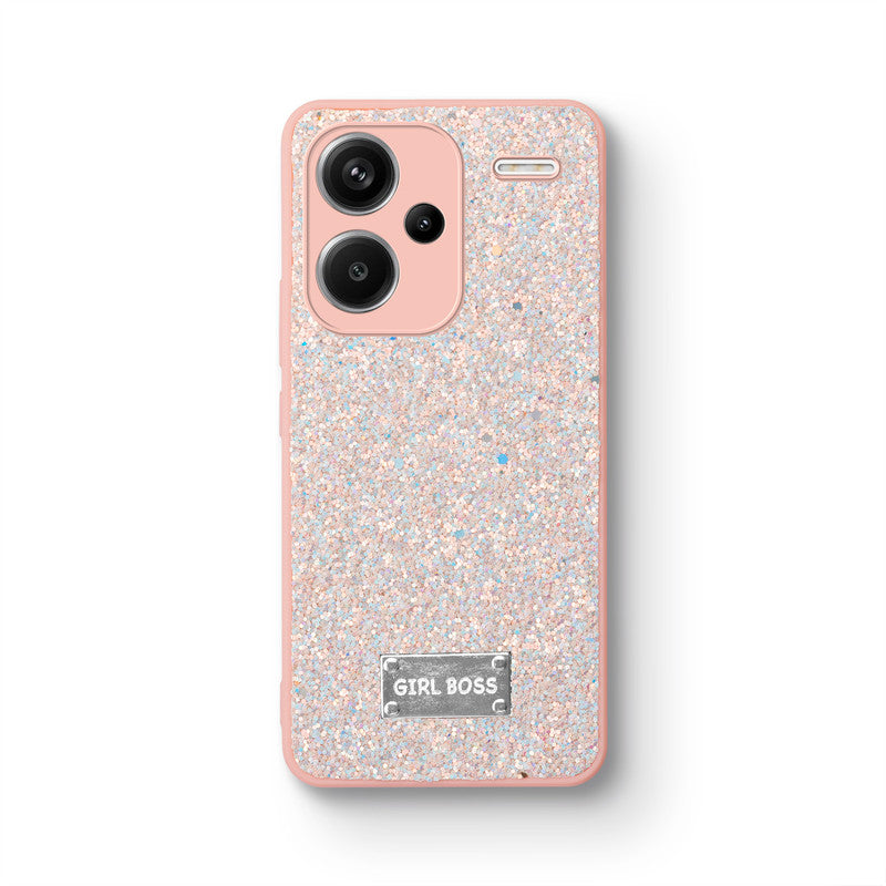 Sparkling Glitter Sequin Case with Camera Shield Back Cover For Redmi Note 13 Pro Plus 5G