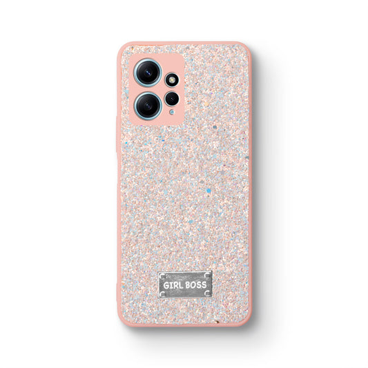 Sparkling Glitter Sequin Case with Camera Shield Back Cover For Redmi Note 12 4G