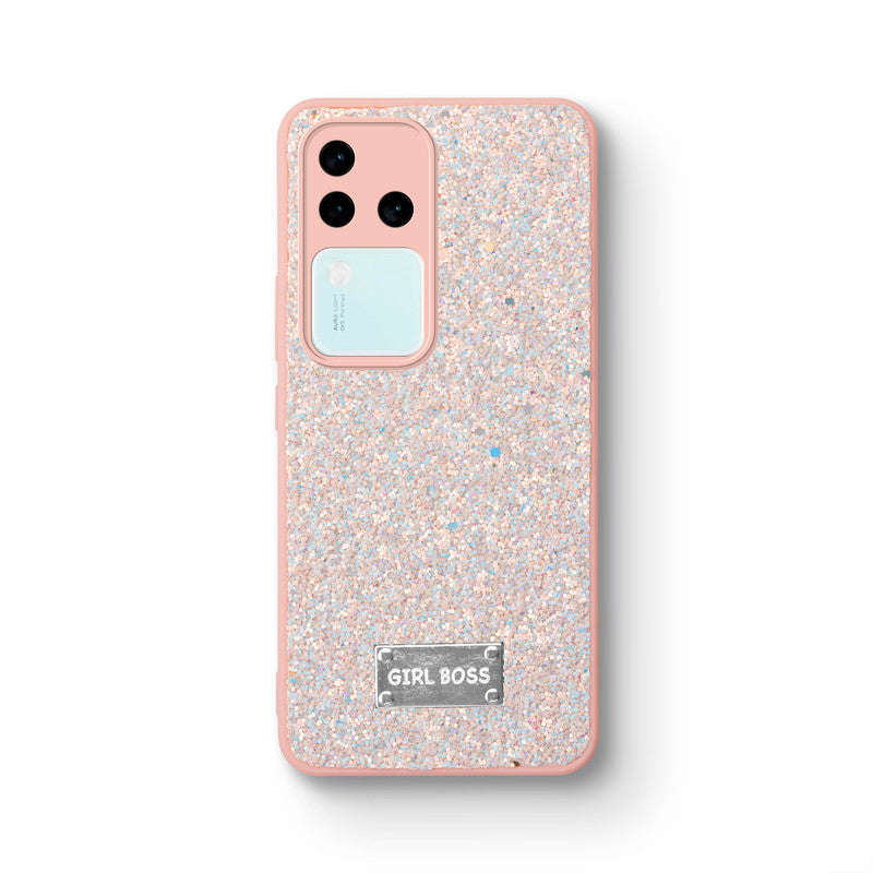 Sparkling Glitter Sequin Case with Camera Shield Back Cover For Vivo V30 Pro 5G