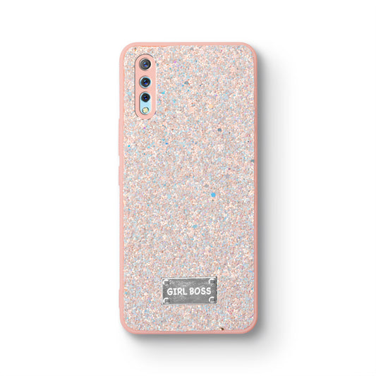 Sparkling Glitter Sequin Case with Camera Shield Back Cover For Vivo S1