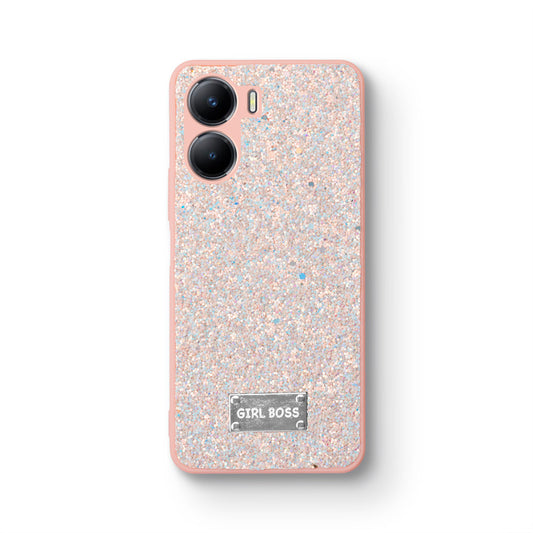 Sparkling Glitter Sequin Case with Camera Shield Back Cover For Vivo Y56 5G