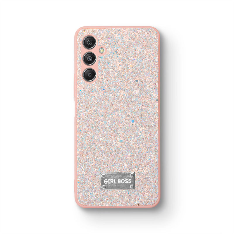 Sparkling Glitter Sequin Case with Camera Shield Back Cover For Samsung M34 5G