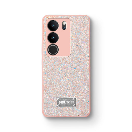 Sparkling Glitter Sequin Case with Camera Shield Back Cover For Vivo V29 5G