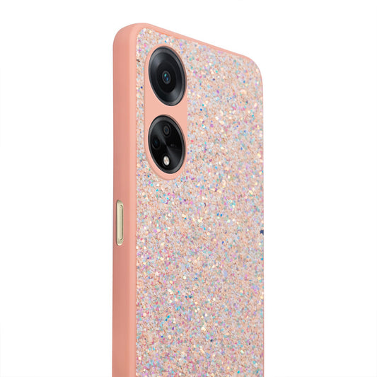 Sparkling Glitter Sequin Case with Camera Shield Back Cover For Oppo F23 5G