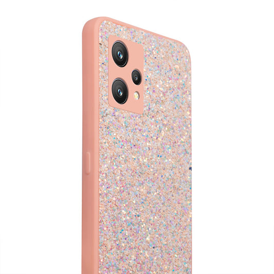 Sparkling Glitter Sequin Case with Camera Shield Back Cover For Realme 9 4G