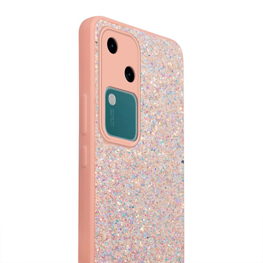 Sparkling Glitter Sequin Case with Camera Shield Back Cover For Vivo V30 5G