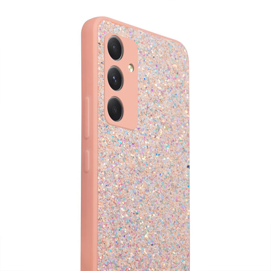 Sparkling Glitter Sequin Case with Camera Shield Back Cover For Samsung A54 5G