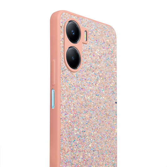 Sparkling Glitter Sequin Case with Camera Shield Back Cover For Vivo Y56 5G