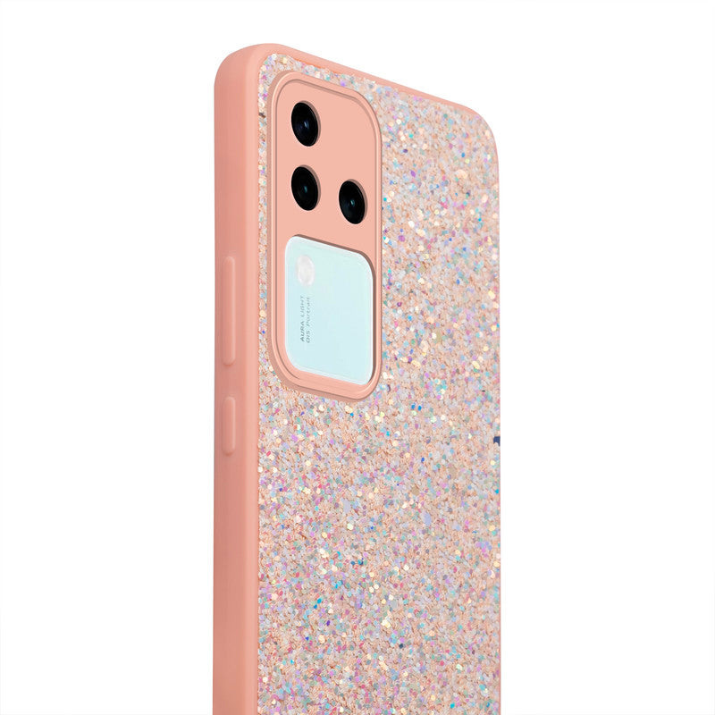 Sparkling Glitter Sequin Case with Camera Shield Back Cover For Vivo V30 Pro 5G