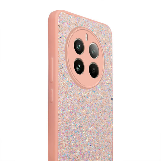 Sparkling Glitter Sequin Case with Camera Shield Back Cover For Realme Narzo 70 Pro 5G