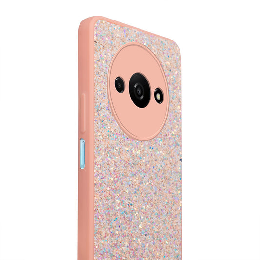 Sparkling Glitter Sequin Case with Camera Shield Back Cover For Redmi A3 2024