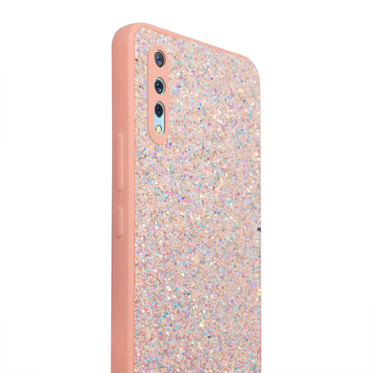 Sparkling Glitter Sequin Case with Camera Shield Back Cover For Vivo S1