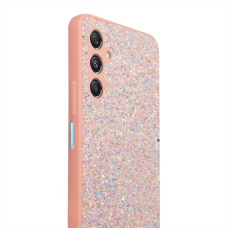 Sparkling Glitter Sequin Case with Camera Shield Back Cover For Samsung M34 5G