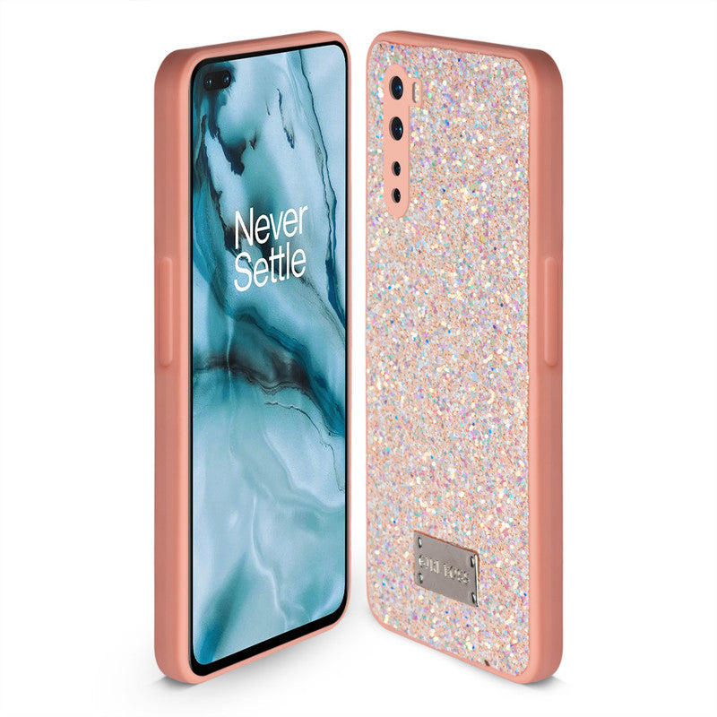 Sparkling Glitter Sequin Case with Camera Shield Back Cover For Oneplus Nord